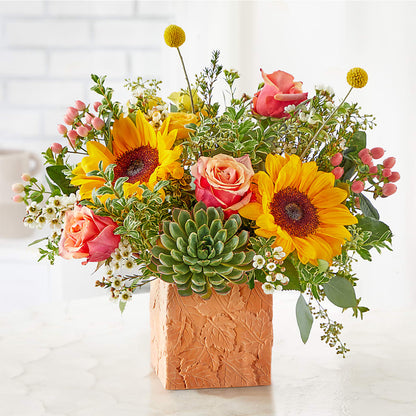 Sunflower Season Bouquet –  Gibney-sims Flowers, Hannibal MO