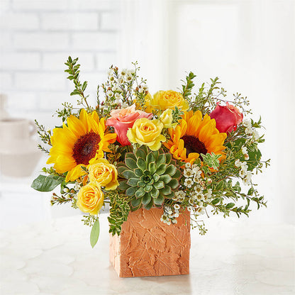 Sunflower Season Bouquet –  Gibney-sims Flowers, Hannibal MO