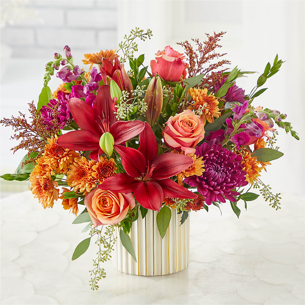 Burgundy Landscape Bouquet –  Gibney-sims Flowers, Hannibal MO