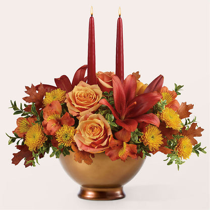 Harvest Table Centerpiece –  Gibney-sims Flowers, Hannibal MO