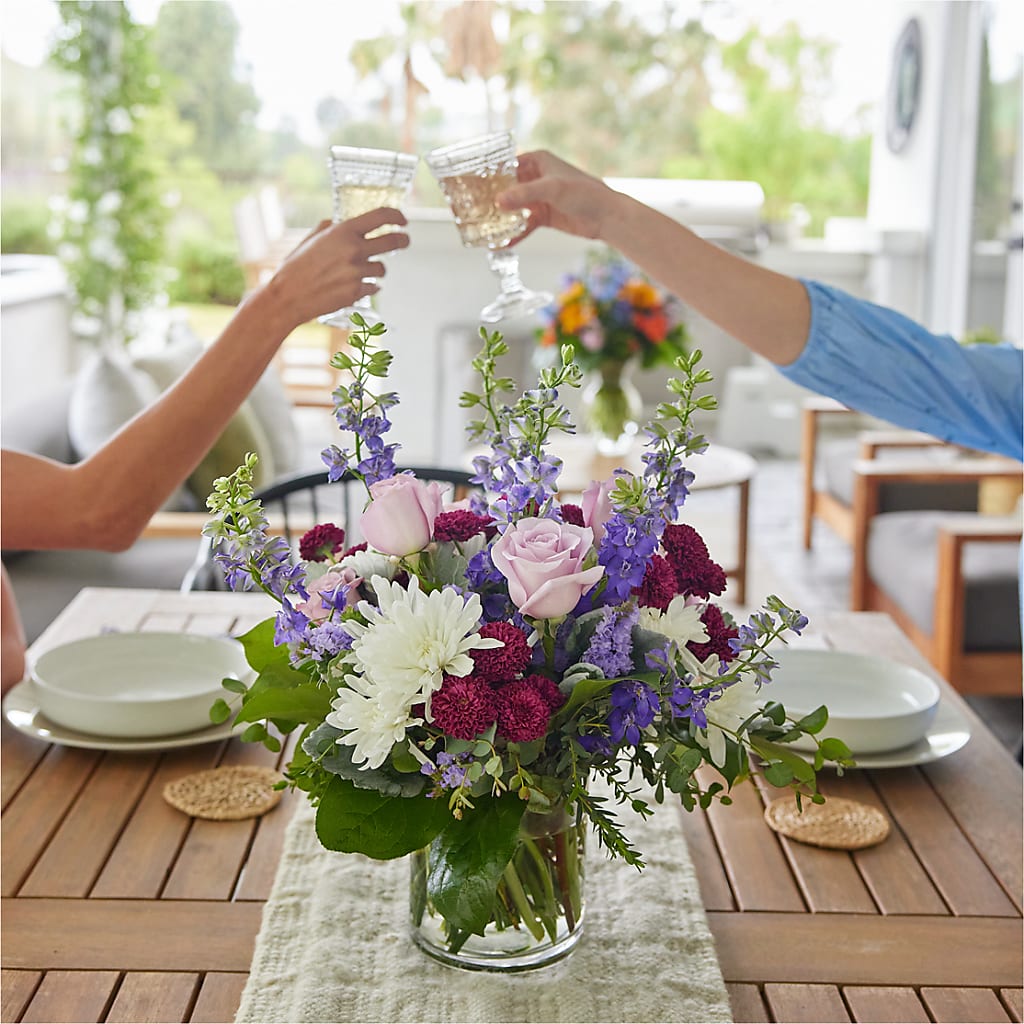 Violet Frost Bouquet –  Gibney-sims Flowers, Hannibal MO
