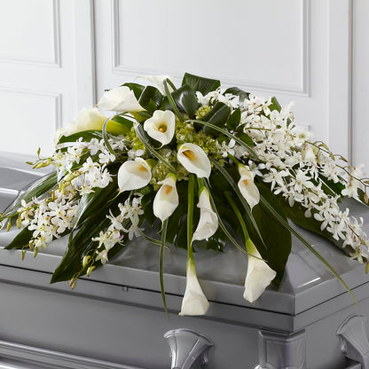 Angel Wings Casket Spray –  Gibney-sims Flowers, Hannibal MO