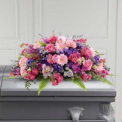 Glorious Garden Casket Spray –  Gibney-sims Flowers, Hannibal MO