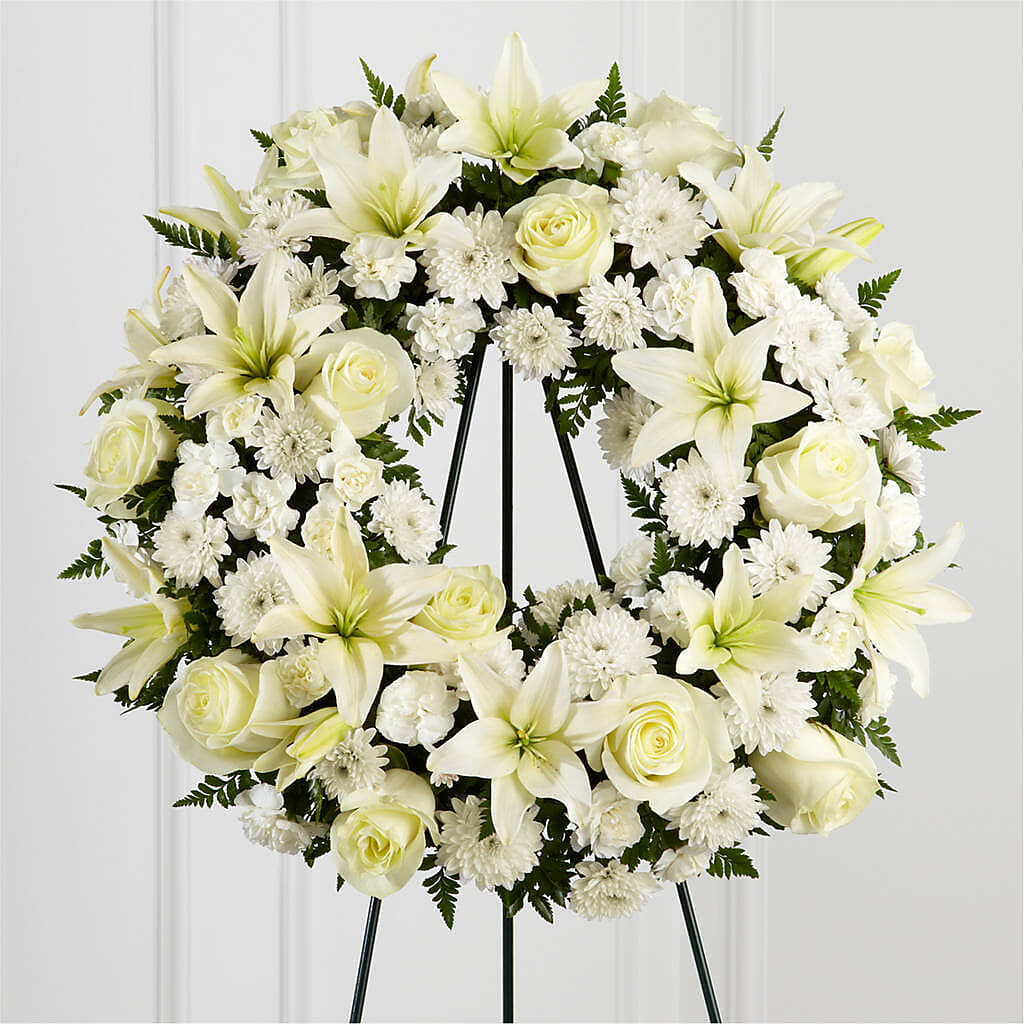 Treasured Tribute Wreath –  Gibney-sims Flowers, Hannibal MO