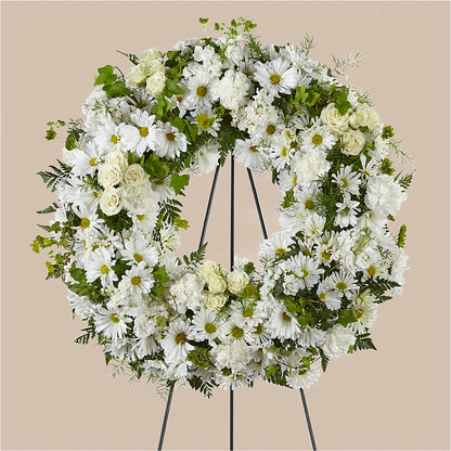 Faithful Wishes Wreath –  Gibney-sims Flowers, Hannibal MO