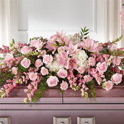 Life & Remembrance Casket Spray –  Gibney-sims Flowers, Hannibal MO