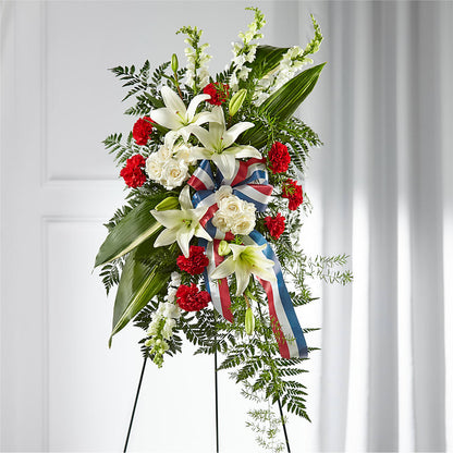 Stars of Life Standing Spray –  Gibney-sims Flowers, Hannibal MO