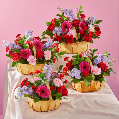 Pink Picnic Basket –  Gibney-sims Flowers, Hannibal MO