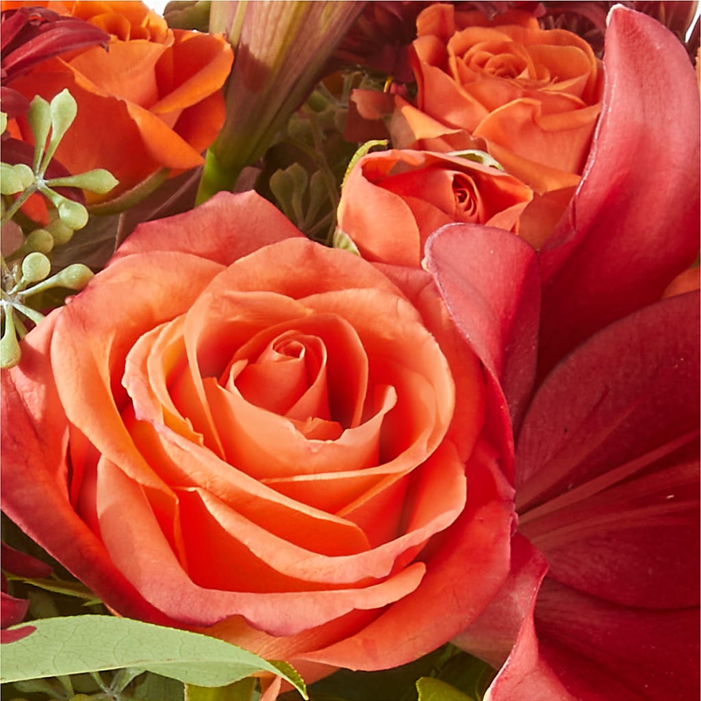 Crimson Leaves Bouquet –  Gibney-sims Flowers, Hannibal MO