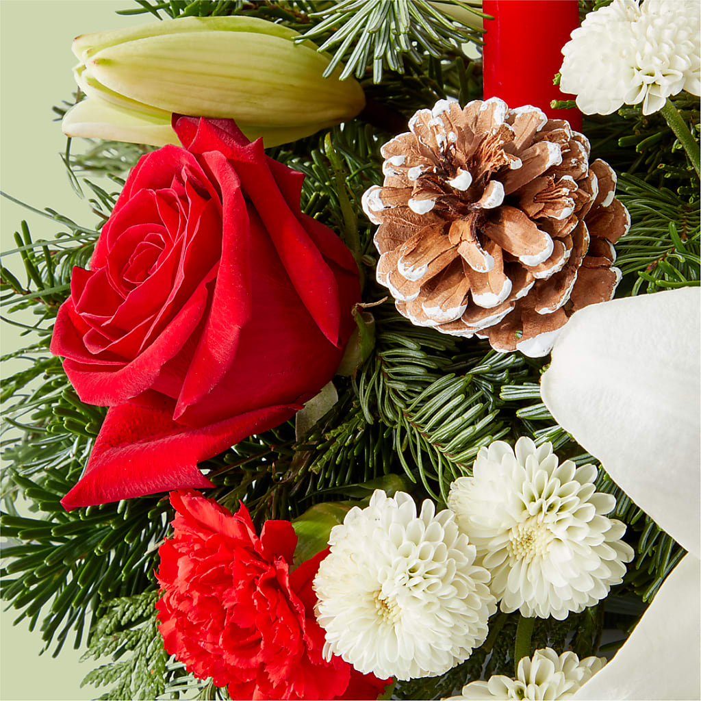 Seasonal Festivities Centerpiece –  Gibney-sims Flowers, Hannibal MO