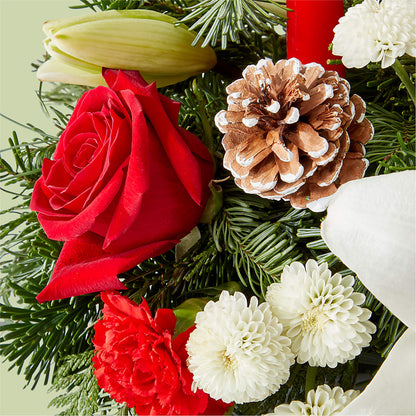 Seasonal Festivities Centerpiece –  Gibney-sims Flowers, Hannibal MO