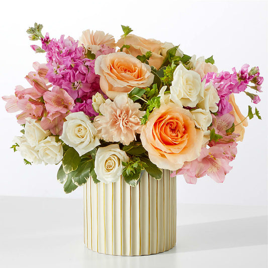 Paradise Bouquet with Ivory Vase –  Gibney-sims Flowers, Hannibal MO
