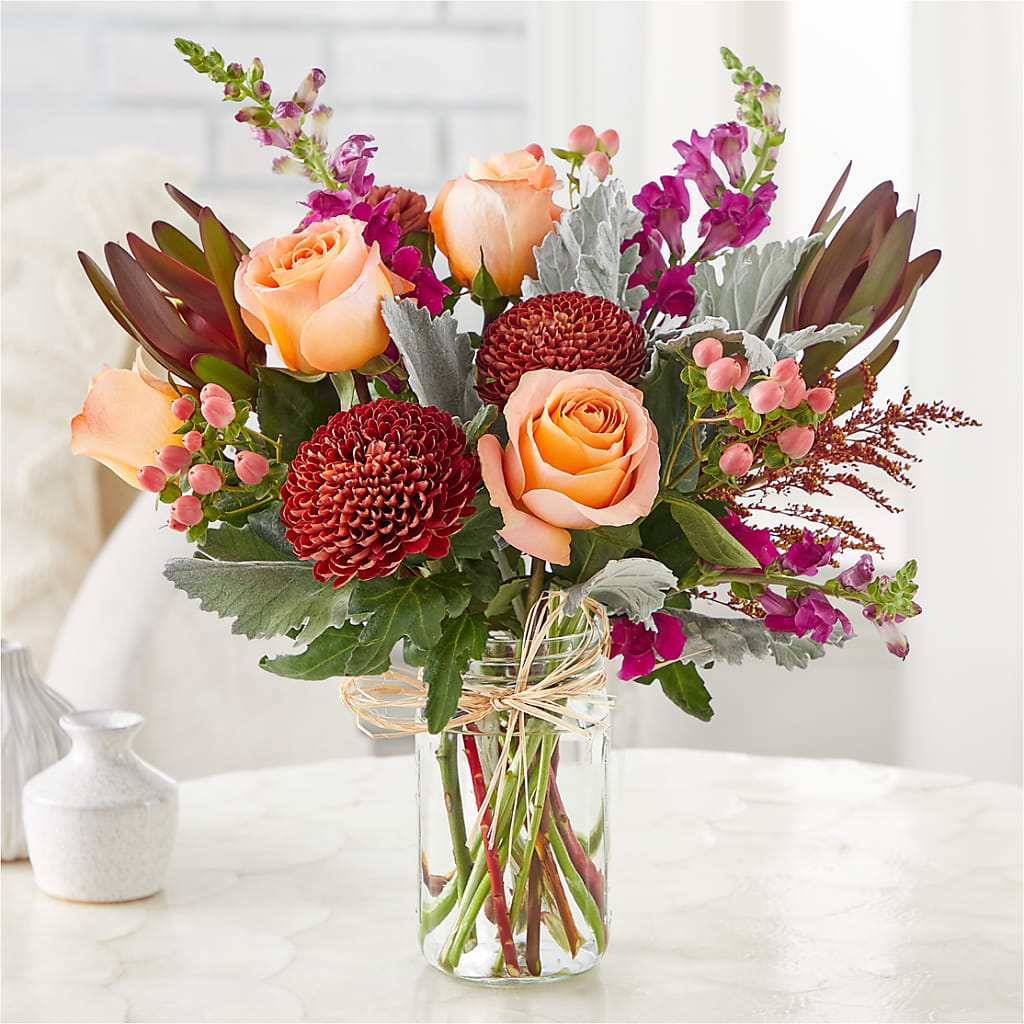 Moody Hues Bouquet –  Gibney-sims Flowers, Hannibal MO