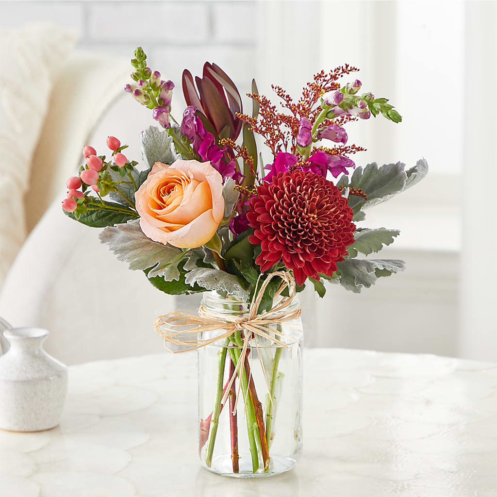 Moody Hues Bouquet –  Gibney-sims Flowers, Hannibal MO
