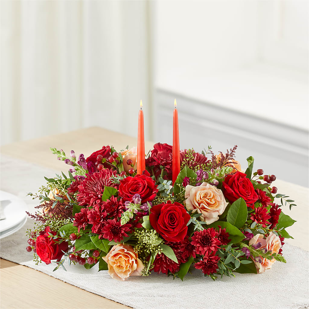 Most Thankful Centerpiece –  Gibney-sims Flowers, Hannibal MO