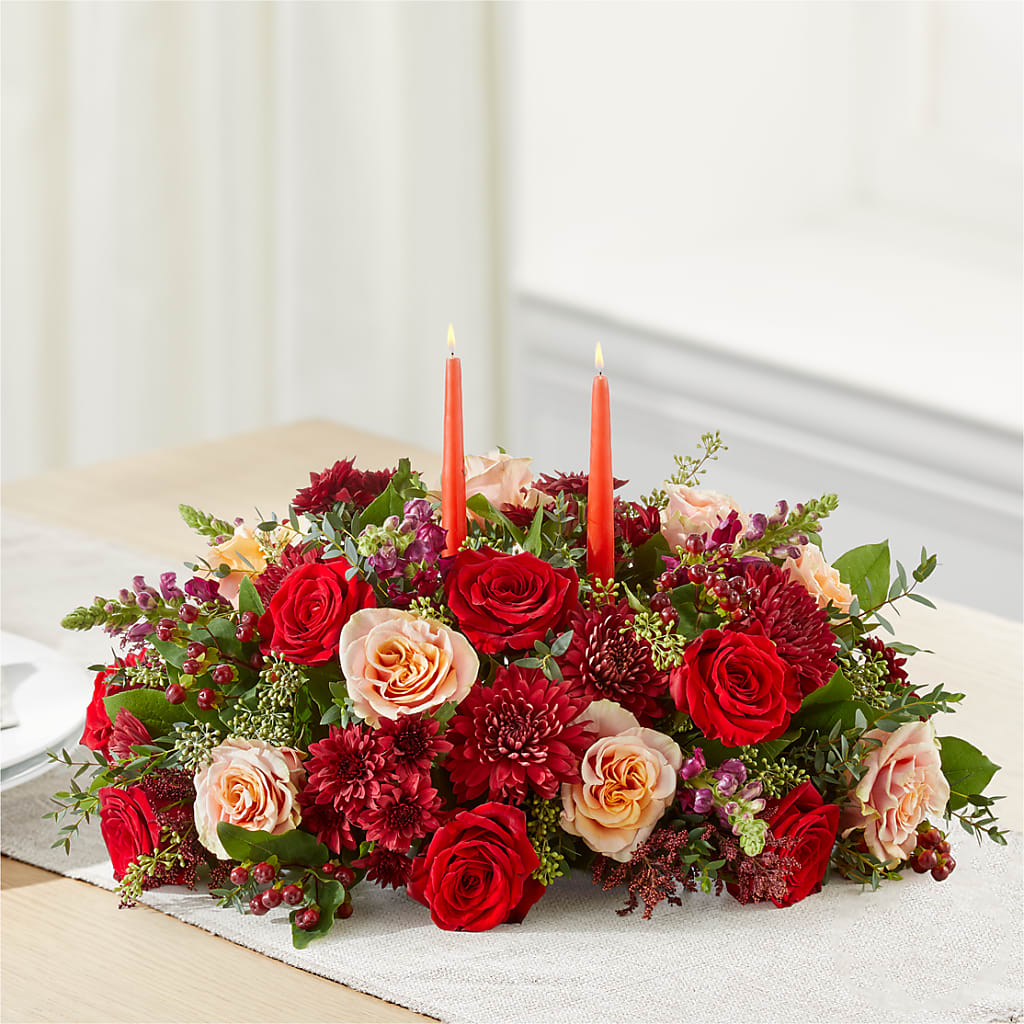 Most Thankful Centerpiece –  Gibney-sims Flowers, Hannibal MO