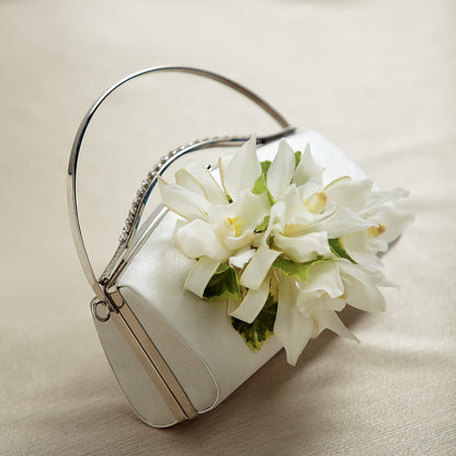 White Purse Decor –  Gibney-sims Flowers, Hannibal MO